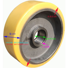 1.4吨永恒力电动叉车前轮承重轮子285*100*68 液压车后轱辘方向轮