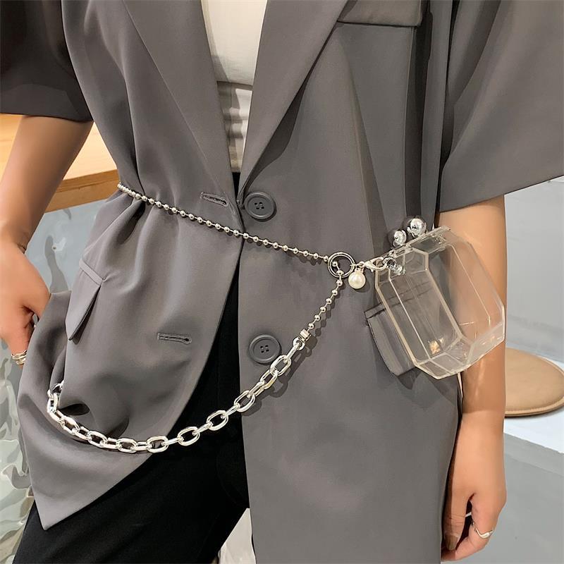 Mini Acrylic Plastic Box Bag Cross-Border Fashion PVC Jewelry Box One Piece Dropshipping Wholesale Spot Chain Bag