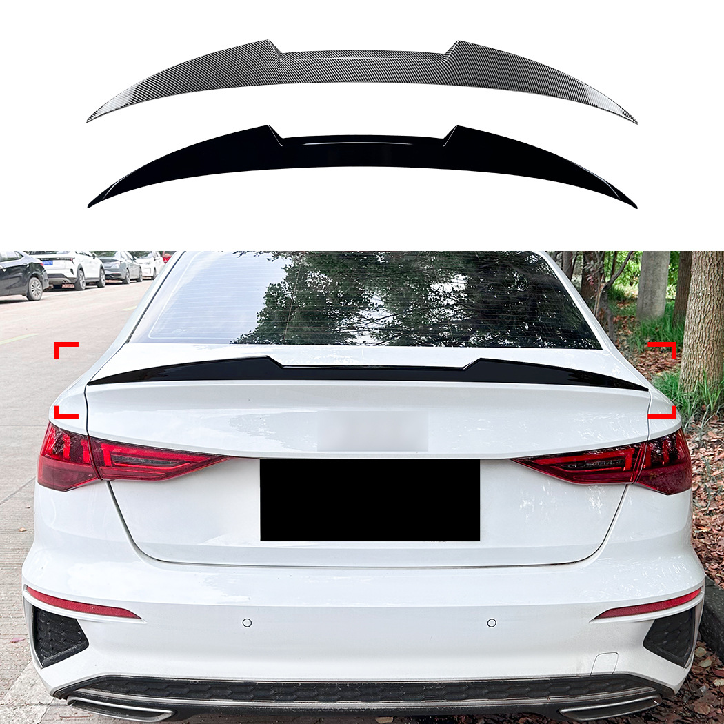 适用奥迪a3 s3 rs3 8y 2021 三厢版刀锋款尾翼扰流板外饰改装