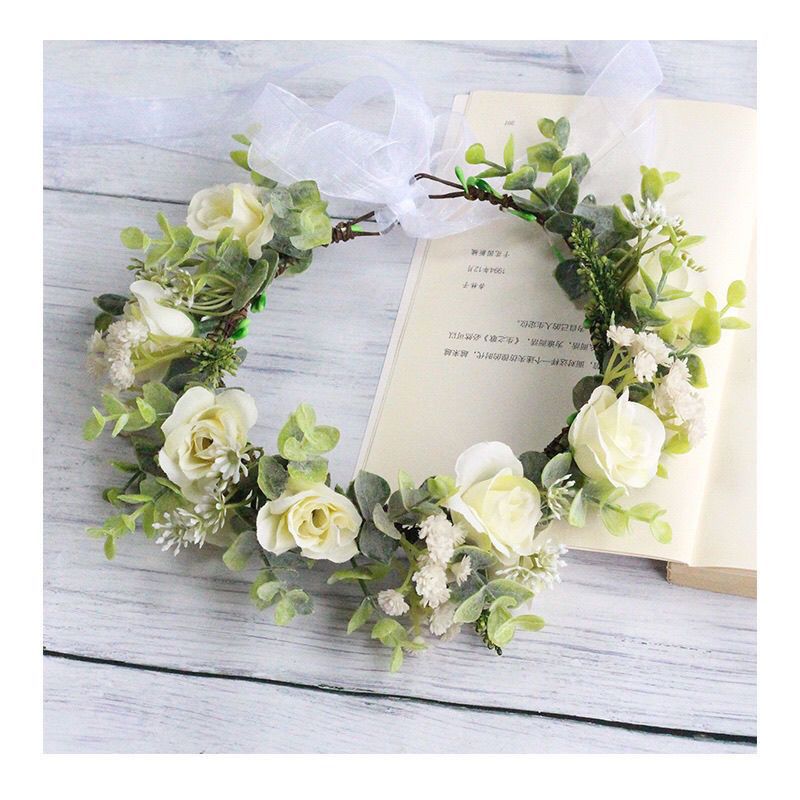 花环头饰花仙子头上头戴花花环头饰光遇