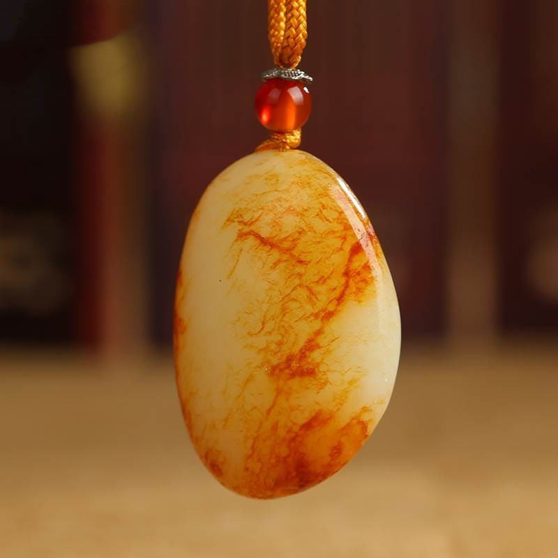 田玉籽男料吊坠黄皮红沁红皮白肉羊脂和玉女款原石挂件货源