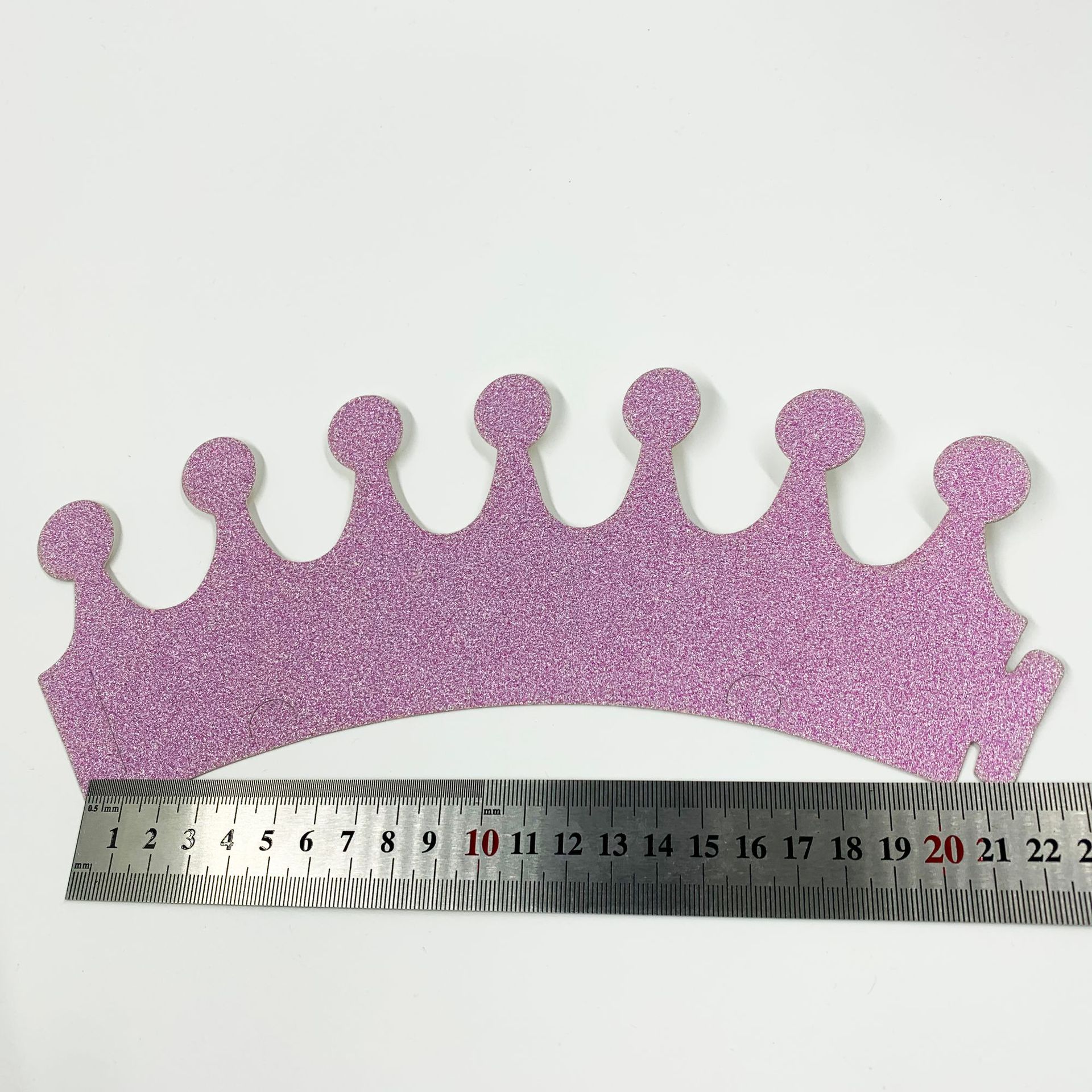 多色闪粉生日帽纸质生日帽子6个装生日派对用品皇冠蛋糕帽批发