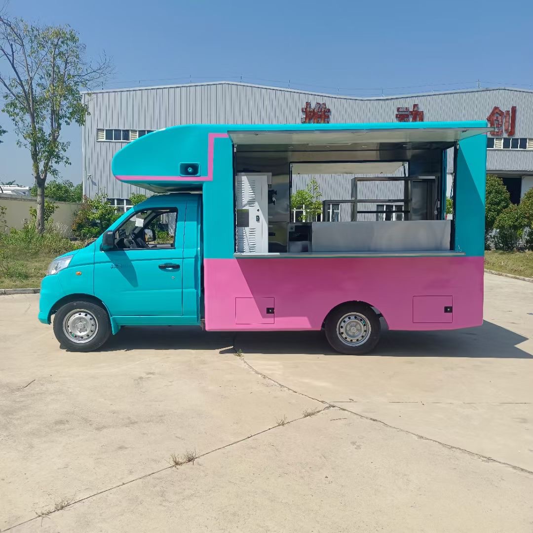 洛阳流动售货车 移动冷饮车 多功能快餐车 烤冷面炸串小吃车
