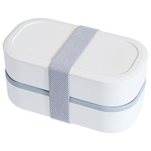 日式饭盒便当盒双层餐盒可爱分隔微波加热上班族便携大容量