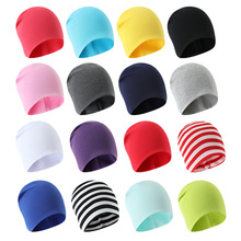 婴儿胎帽针织帽秋冬儿童跨境棉质婴儿保暖帽  06-2岁套头婴儿帽
