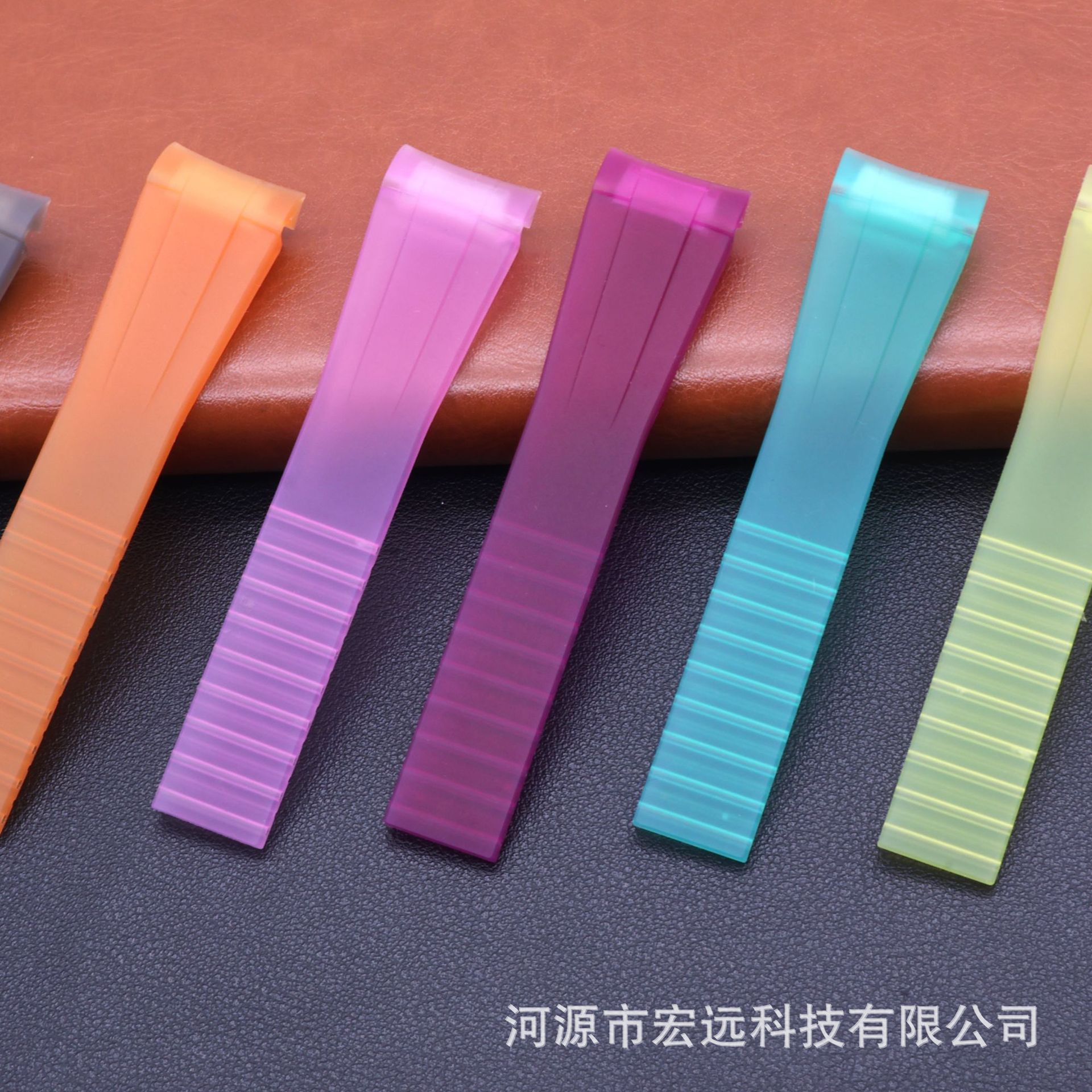 适用劳力仕迪通拿绿水鬼游艇名仕gmt 裁剪式透明表带液态硅胶表带