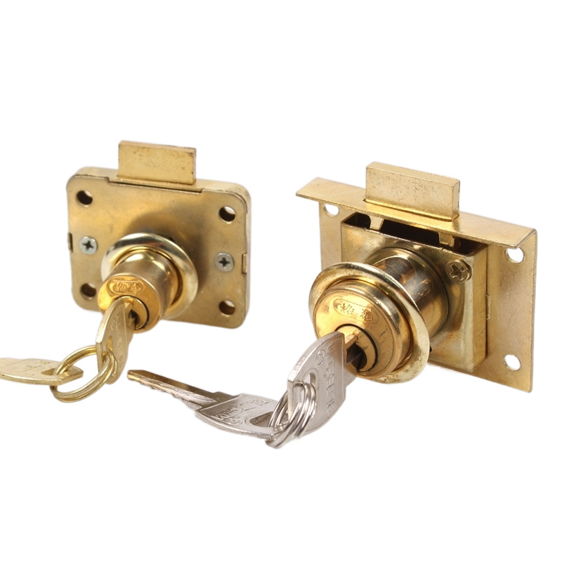 梅花牌抽屉锁铜锁芯抽屉锁16mm/22mm锁头家具锁床头柜文件柜锁具