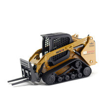 汇纳玩具1:50合金静态建筑模型车儿童工程车玩具铲车叉车横抓车