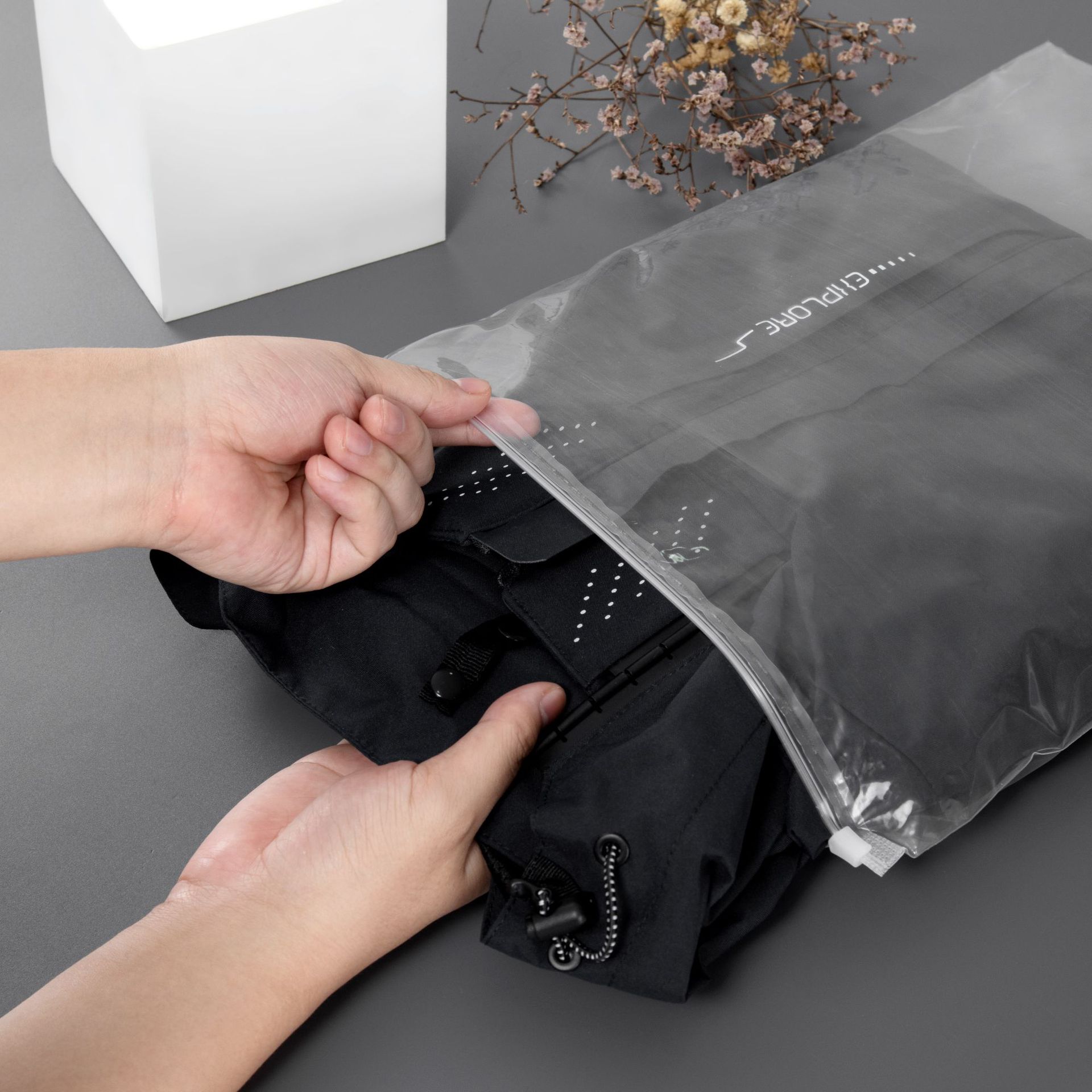 透明磨砂拉链袋内裤服装包装袋批发pe塑料自封袋袜子内衣服包装袋