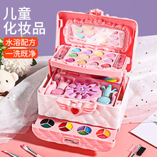 儿童化妆玩具套装女孩旋转彩妆盒包指甲油女童公主玩具生日礼物