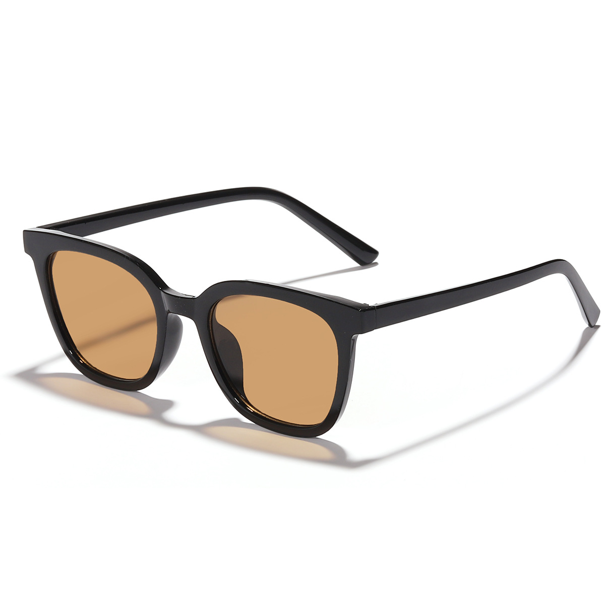 New Korean Style GM Sunglasses Black Frame Tomy Brown Men's and Women's Sunglasses Retro Artistic Sunglasses