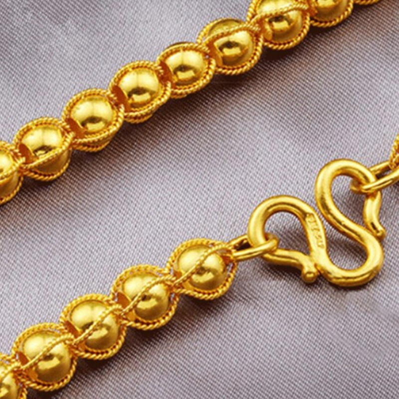 泰金项链 男士项链 金钱线包佛珠项链 龙头项链霸气吊坠配链