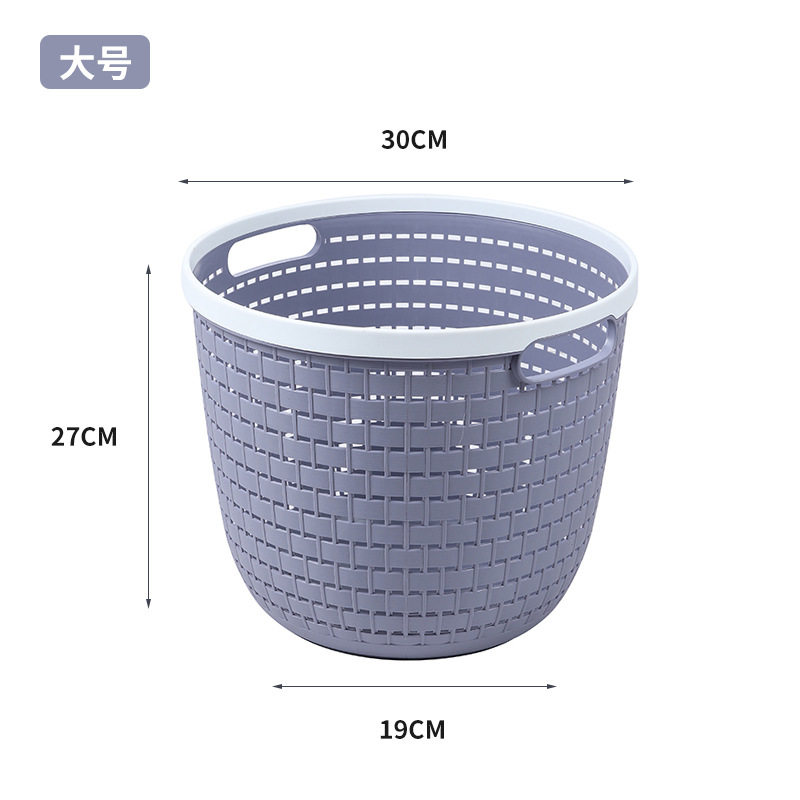 Factory Sundries Storage Basket Plastic Pp Layering Linen Pattern Storage Basket Portable Kitchen Stackable Basket