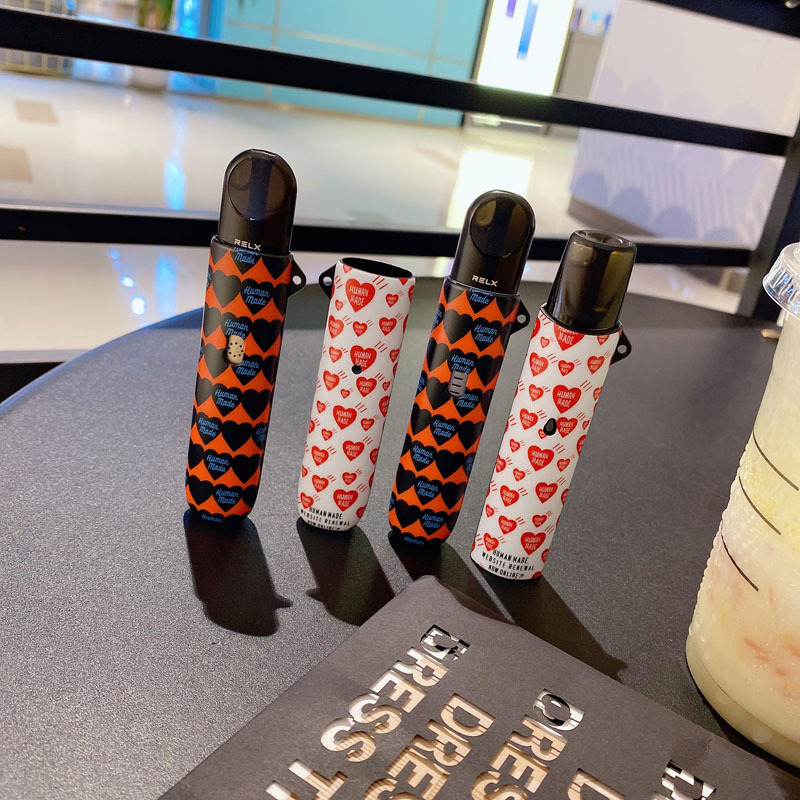 适用悦刻relx一代1潮红色爱心保护套五幻影5四代4壳烟杆套悦乐壳