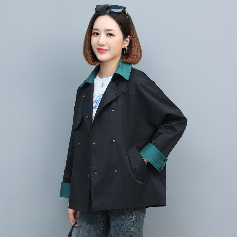 短款风衣外套女春秋装小个子上衣2021流行新款妈妈休闲西装大衣薄