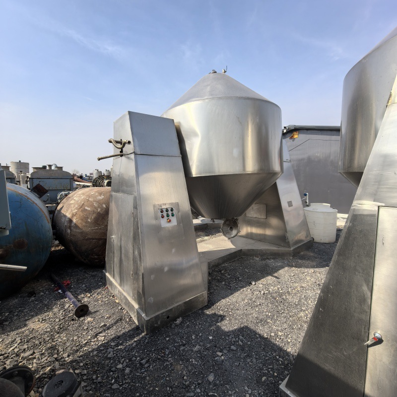 6000l不锈钢双锥回转真空干燥机低温烘干机陶瓷双锥真空干燥机