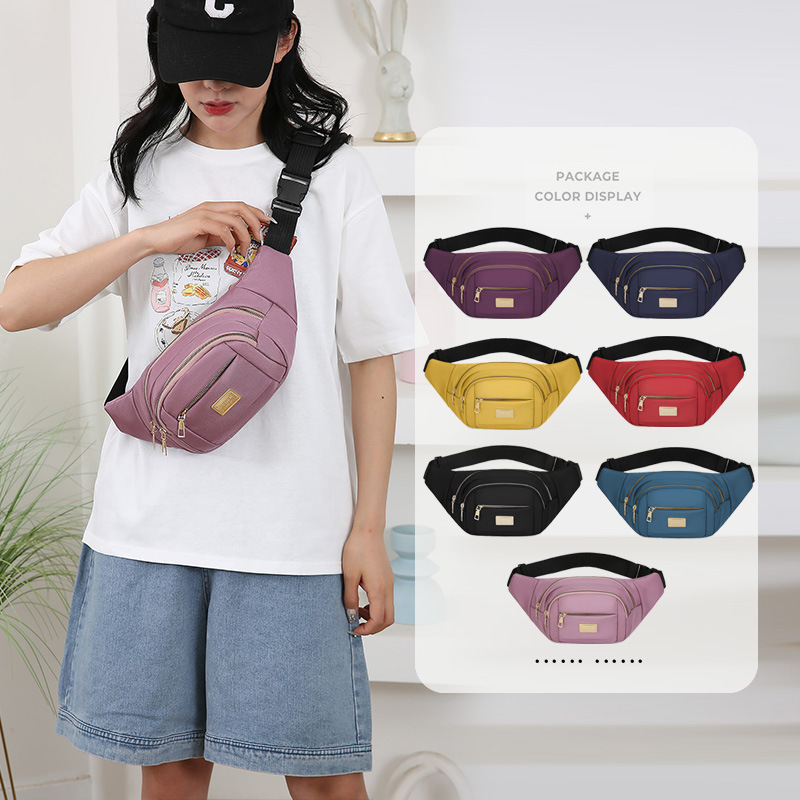 防水手机腰包女2024新款时尚斜挎大容量收钱包生意妈妈干活工地用