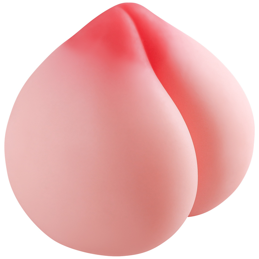 Live Broadcast Popular Decompression Peach Male Masturbation Cup Silicone Vagina and Anus Cross-Border European and American Austria Adult Sex Product