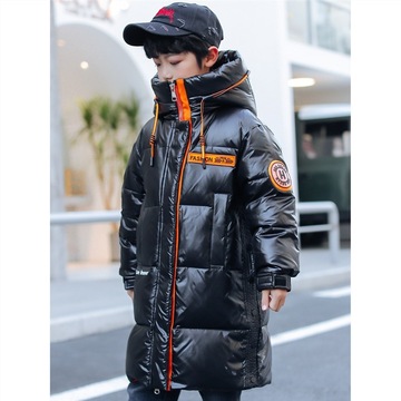 羽绒服男孩新款童装外套冬季免洗宝宝儿童保暖男童大童洋气中长款