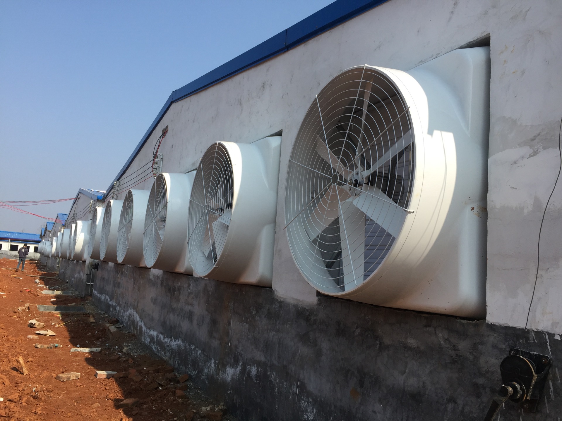 0成交2台车间冷风机通用塑料通风管道塑料通风管道空调大直管通风管道