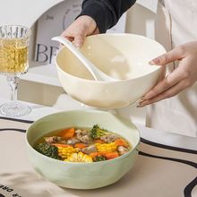 英寸汤碗奶油风陶瓷大号家用加厚防烫高颜值网红餐具面条碗汤盆