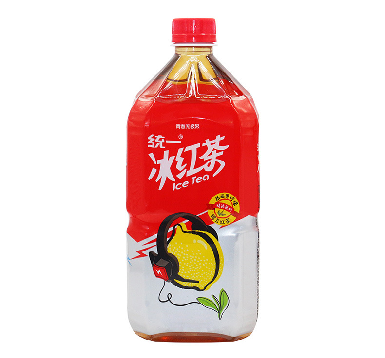 批发统一绿茶茉莉味冰红茶 青梅绿茶 茶饮料1l*8瓶整箱聚餐备用