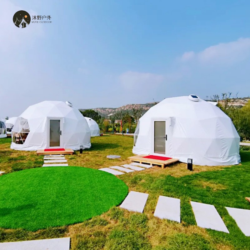 沐野透明星空球形帐篷批发户外营地轻奢天幕野营篷房帐篷酒店厂家