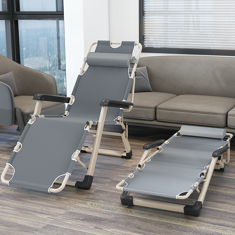 双方管加粗折叠床单人床睡椅折叠椅午休床办公室行军床午睡床孕妇