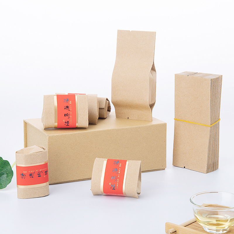 牛皮纸铝箔岩茶分装小袋大红袍小泡袋茶叶包装3克袋子三角茶包袋