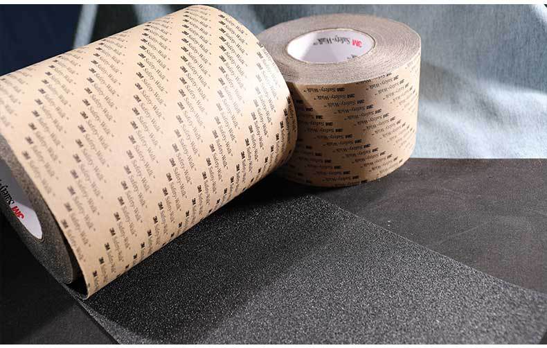 3m防滑贴610防滑胶带砂面黑色安全防滑楼梯坡道台阶塔吊走道防滑