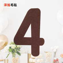 Felt wall stickers alphabet letters numbers animals毛毡墙贴1