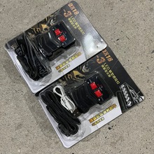 LED感应灯镜面显示屏玻璃钢镜面轻帽檐灯手动感应帽檐灯户外用品