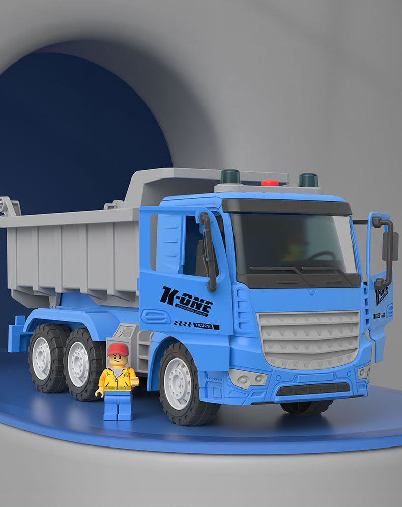 儿童超大号惯性工程车玩具翻斗车水泥车男孩沙滩自卸货车卡车模型