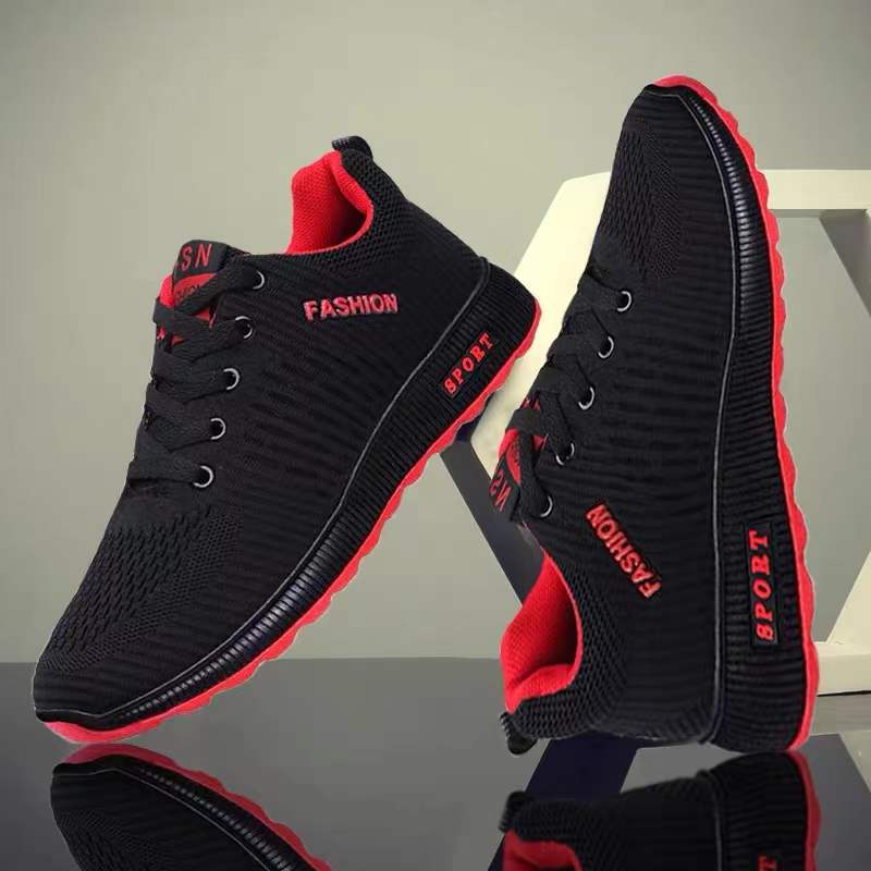 2022 New Men's Shoes Spring Breathable Soft Bottom Shoes Men's All-Match Fashion Lightweight Trendy Casual Sports Mesh Shoes