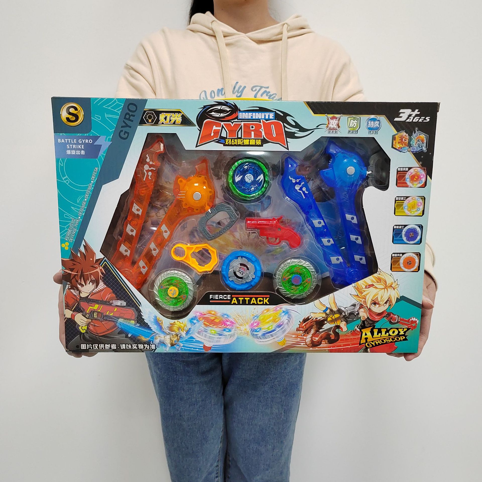 炫酷灯光拉线陀螺29元模式儿童玩具地摊培训机构礼品工厂货源批发