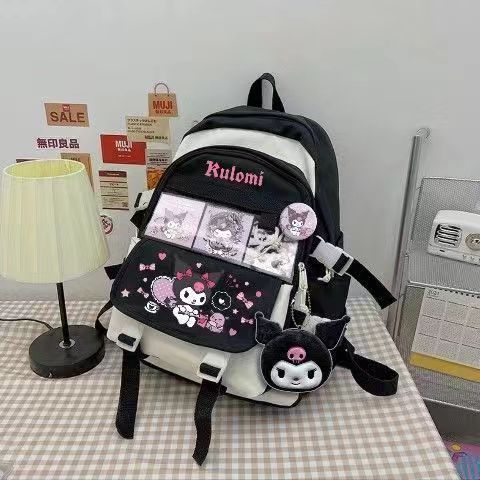 Schoolbag Female Student Junior and Middle School Students Large Capacity Versatile Ins Cute Cartoon Sweet Girl JK Large Capacity Backpack