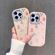 苹果15手机壳iphone13pro适用12max彩绘XR满屏动物14plus保护套11