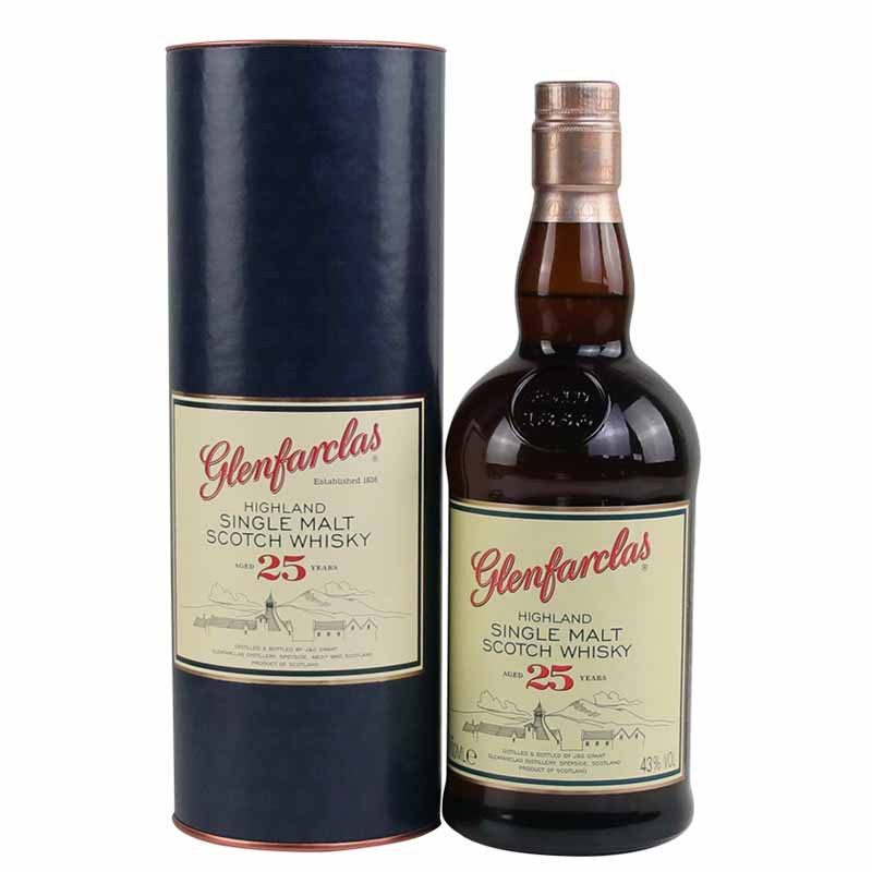 格兰花格25年单一麦芽威士忌 glenfarclas 单一麦 格兰花格威士忌