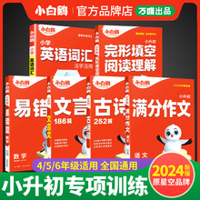 小白鸥小升初语文满分作文古诗词文言文数学易错题英语词汇完形填