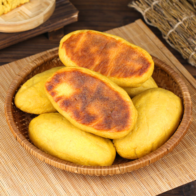 山东纯手工玉米面饼子粗粮杂粮窝窝头孕妇早餐主食杂粮包馒头煎饼