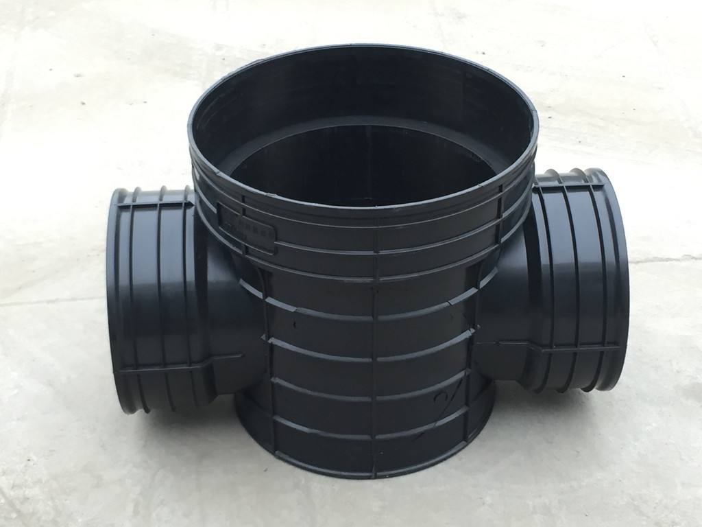 pe检查井pe污水检查井直通管材滚塑检查井500塑料窨井hdpe雨水井