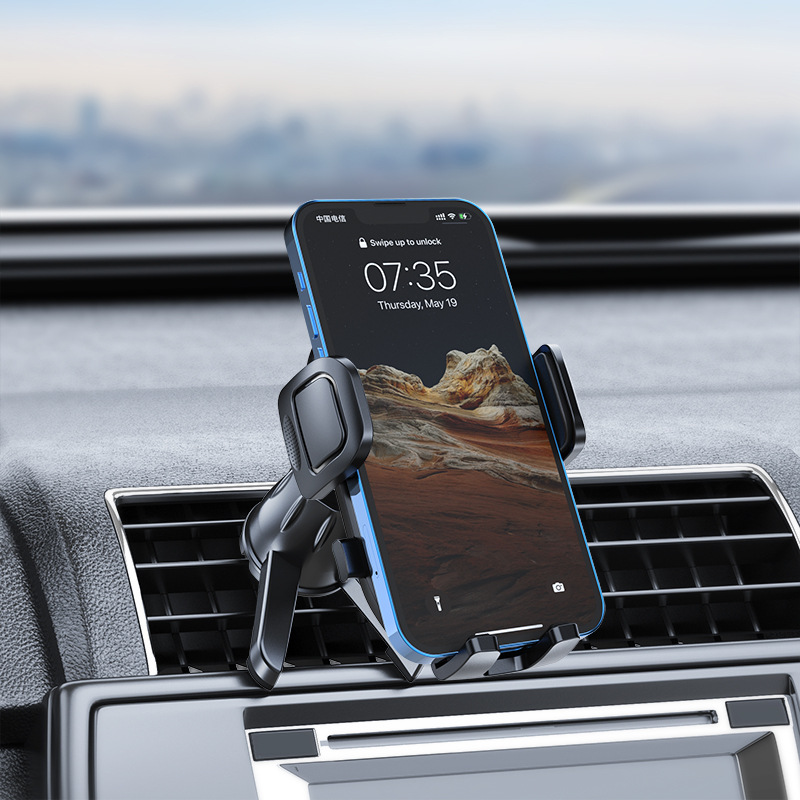 Creative New Car Mobile Phone Bracket Wholesale Air Outlet with Support Bracket Automobile Phone Holder Navigation Wholesale