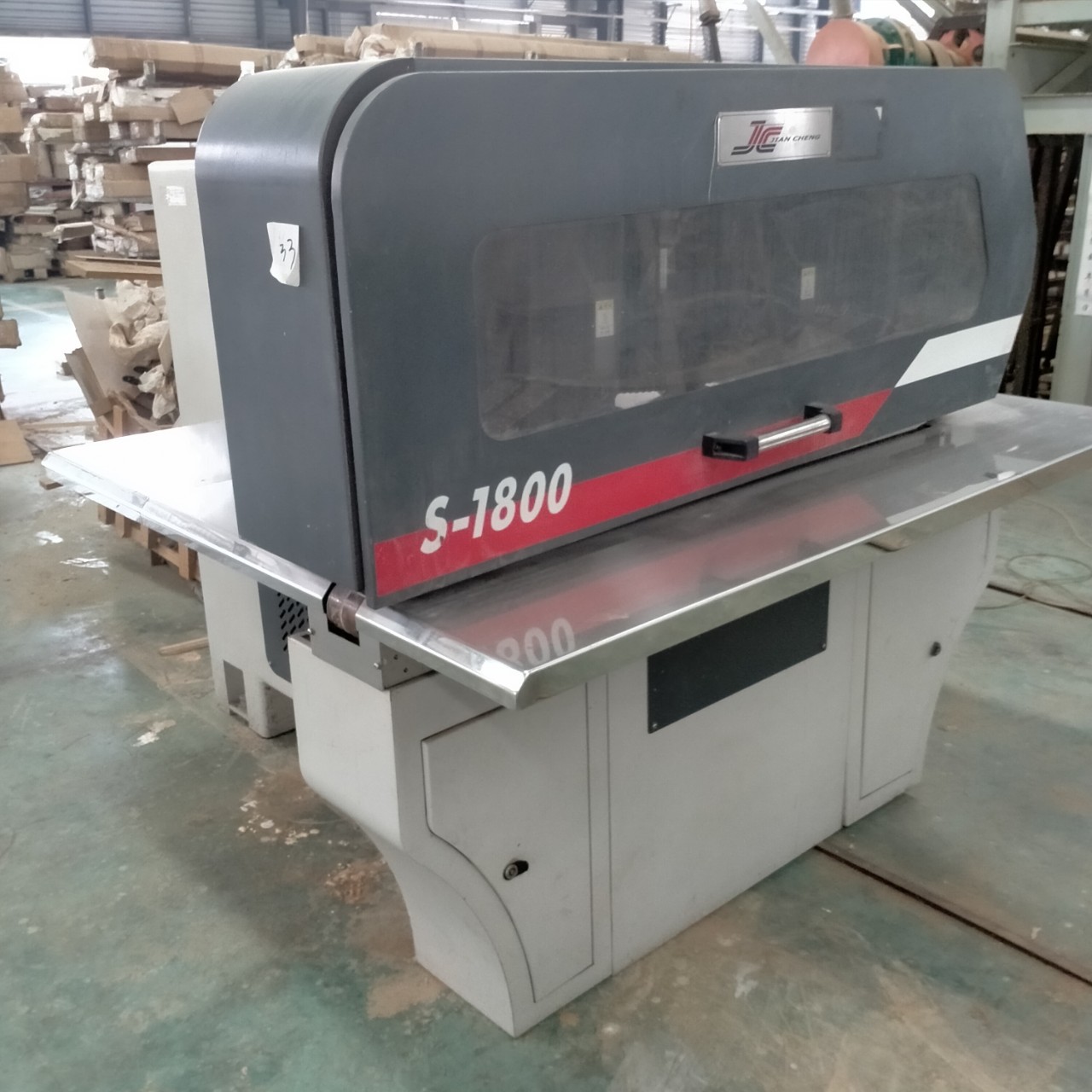 台湾二手无线木皮拼缝机,1800成色新回收木工机械设备