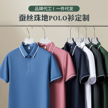 商务polo衫定制工作服印logo春夏翻领短袖广告衫 定做绣