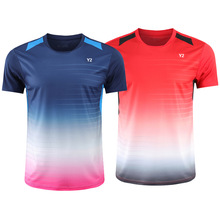 新款羽毛球服男女短袖球衣速干网球衣运动服队服比赛训练服3650