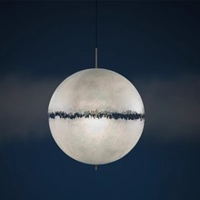 现代简约设计师款餐厅吊灯北欧客厅前台展厅创意月球设计吊灯