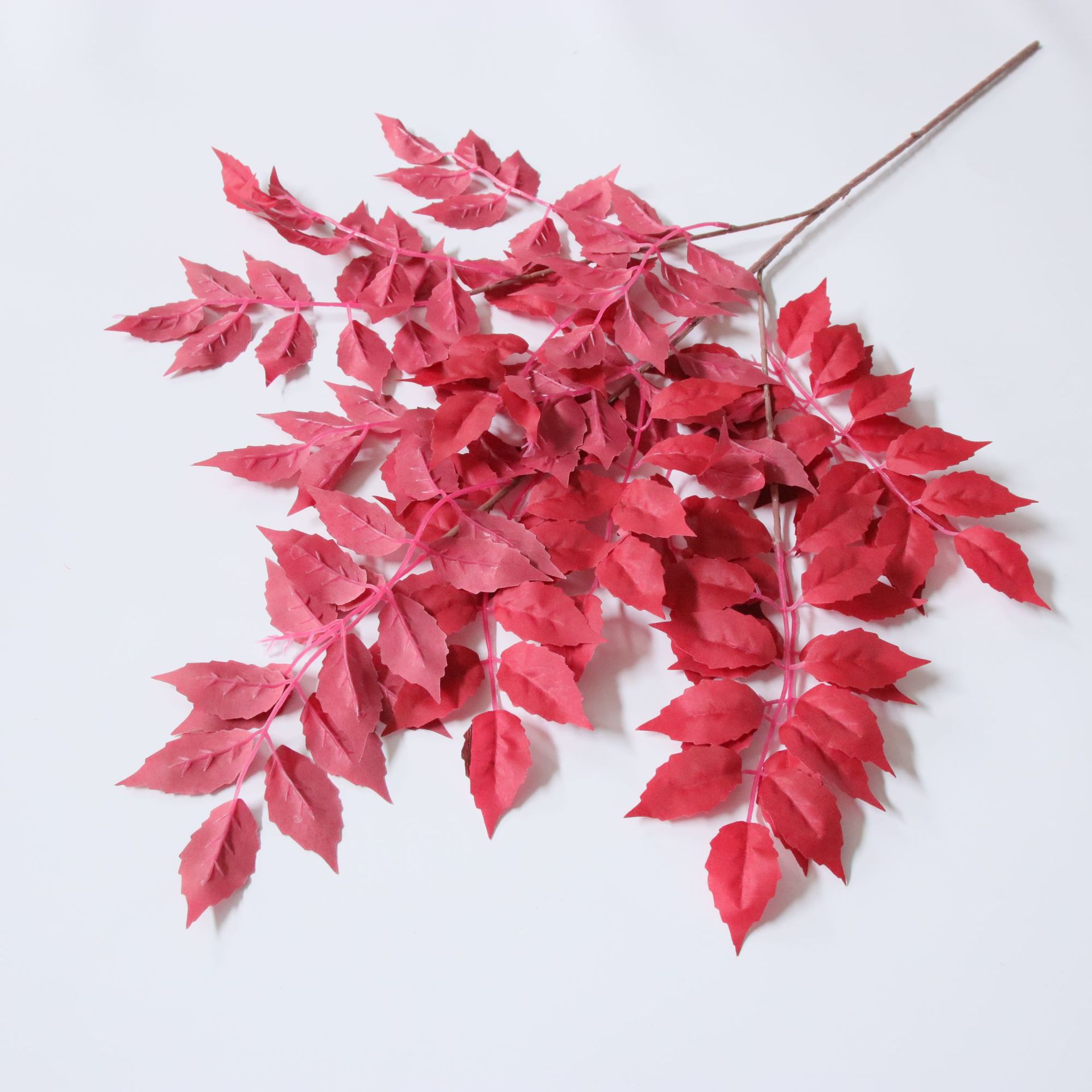 Factory Direct Sales Wedding New Leaves Lingxiao Ye Banyan Leaves Chinese Scholartree Leave Wedding Hall Ceiling Decoration Wholesale