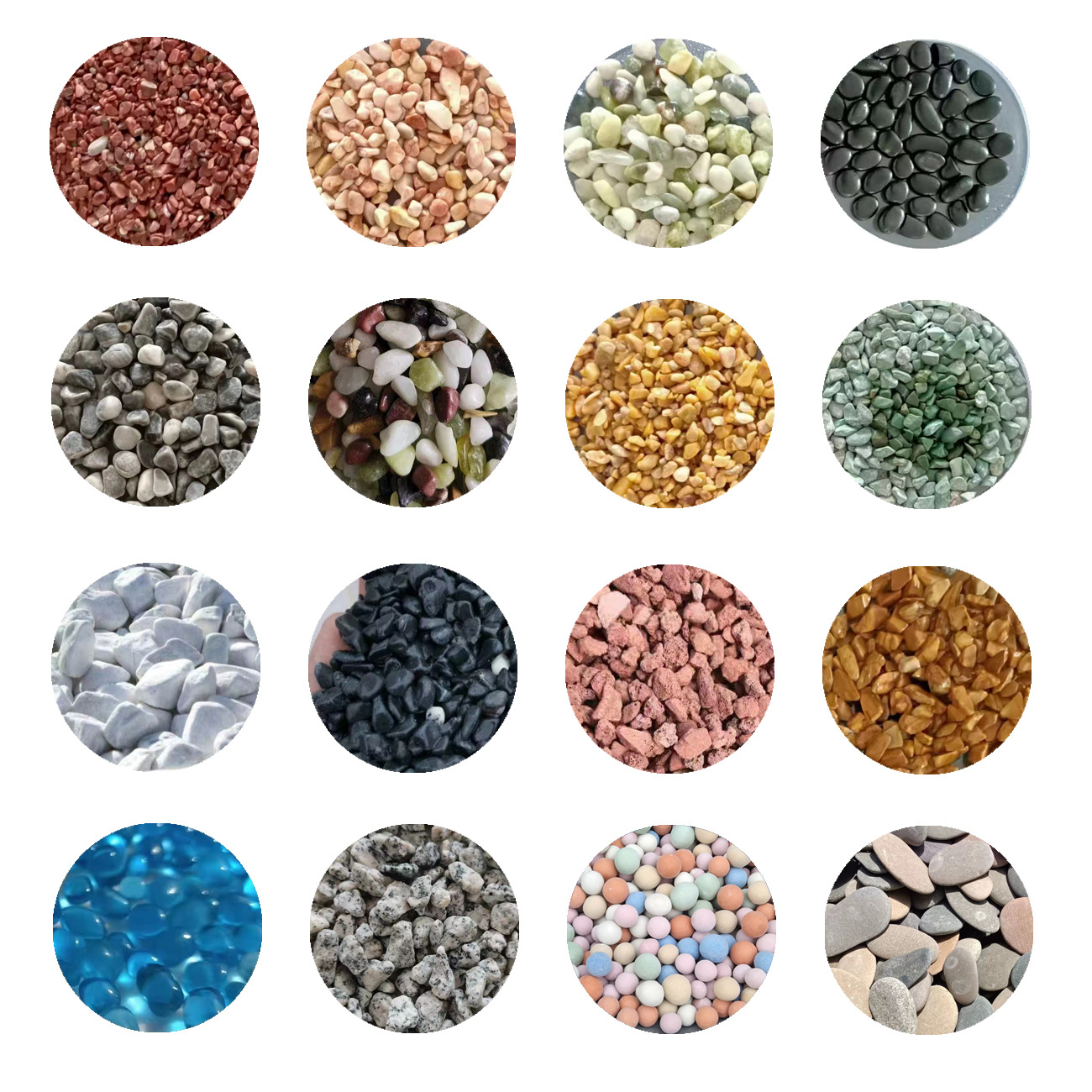 五色石子 彩色小石子 水磨石石子水洗石石子