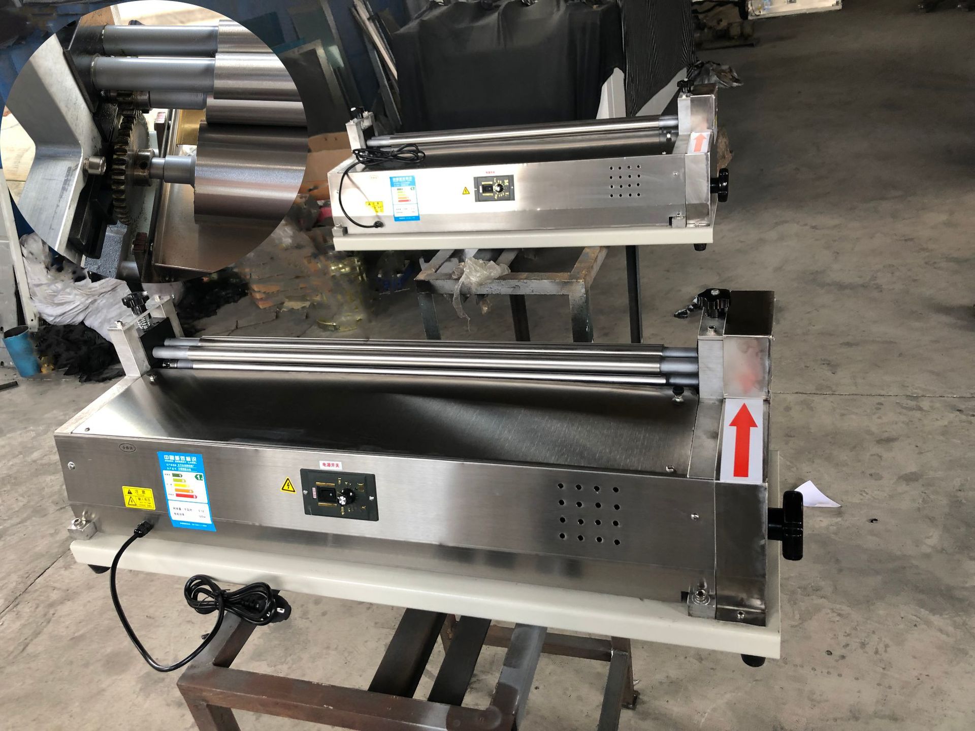 半自动相册书皮上胶涂胶机 不锈钢调速热熔胶水机 小型台式过胶机