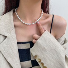 银瑞泰s925纯银时尚重工圆球拉丝项链轻奢小众设计高级感锁骨链女